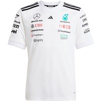 adidas Mercedes-AMG Petronas Formel 1 Team Fahrer T-Shirt Kinder JX5803 - white/black 164 von adidas performance
