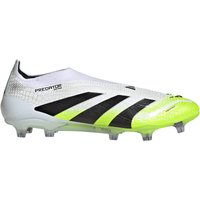 adidas Predator Elite Laceless FG Fußballschuhe JI1075 - cloud white/core black/lucid lemon 47 1/3 von adidas performance