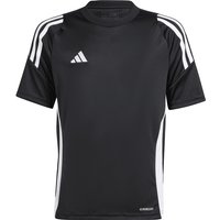 adidas Tiro24 Fußballtrikot Kinder 095A - black/white 116 von adidas performance