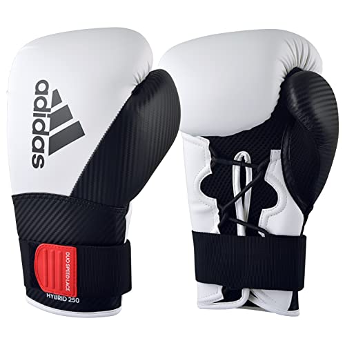 Adidas 250 Hybrid-Boxhandschuhe für Herren, Damen und Kinder, PU-Trainingshandschuhe, perfekt für Fitnesskurse, Boxtaschen-Workouts und Sparring von adidas