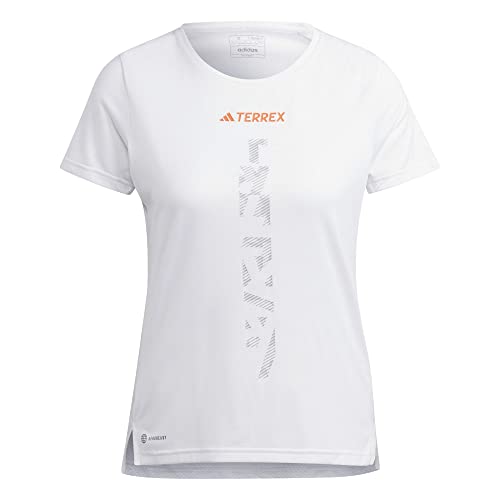 Adidas Damen Shirt (Short Sleeve) Agr Shirt W, White, HT9415, S von adidas