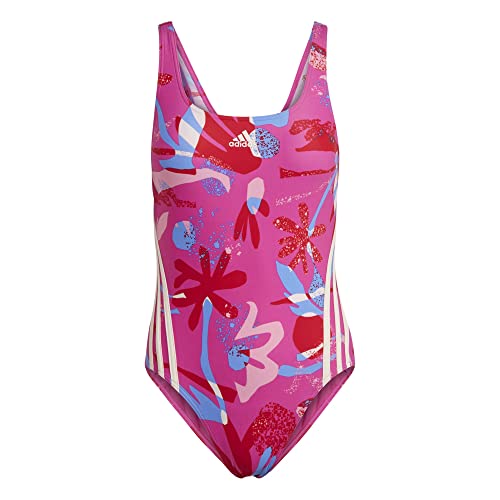 Adidas Damen Swimsuit Floral 3S Suit, Lucid Fuchsia/Wonder Quartz, IB5995, 30 von adidas