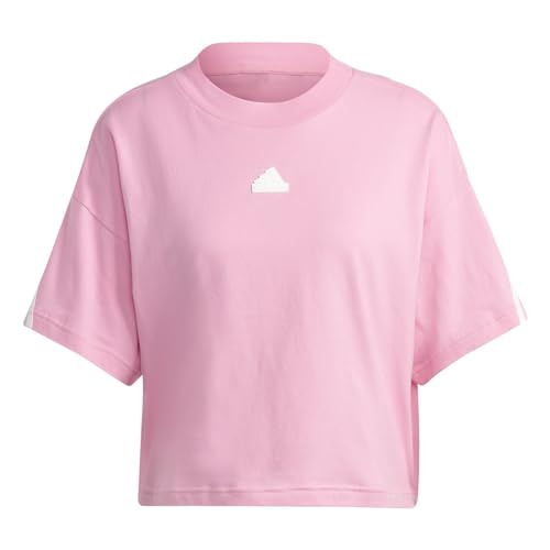 Adidas Damen T-Shirt (Short Sleeve) W Fi 3S Tee, Bliss Pink, IB8523, M von adidas