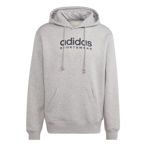 Adidas Herren Hooded Sweat M All Szn G HDY, Medium Grey Heather, IC9772, XL von adidas