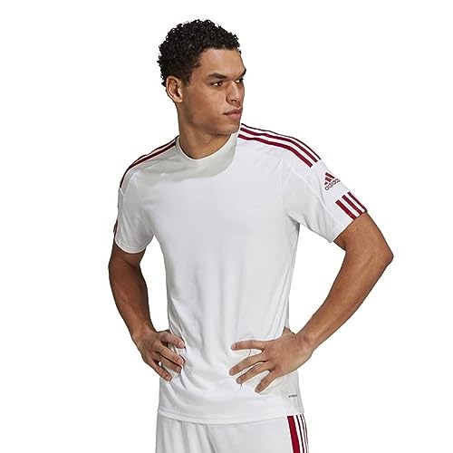 Adidas Herren Squadra 21 Jersey SS T-Shirt, white/team power red, M von adidas