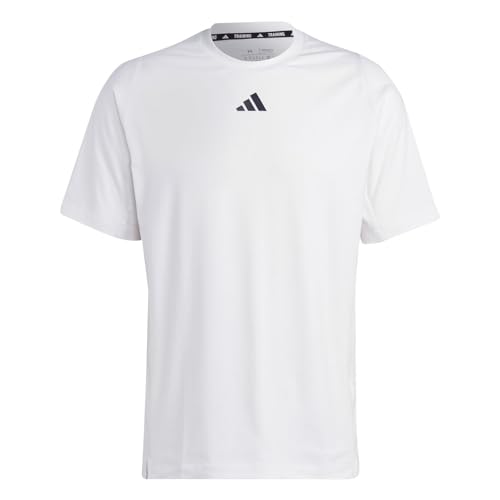 Adidas Herren T-Shirt (Short Sleeve) Ti 3Bar Tee, White, IC5491, 2XL von adidas
