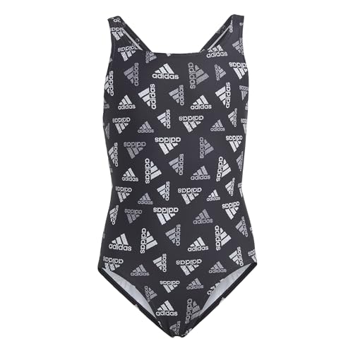 Adidas Hs2212 Logo Swimsuit Badeanzug Mädchen Schwarz - Weiß 910A von adidas