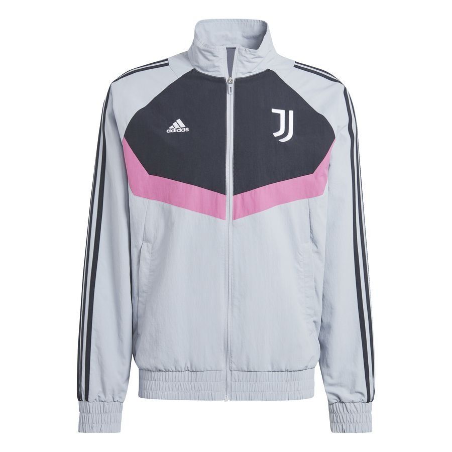 Juventus Trainingsjacke Woven - Silber/Schwarz/Pink von adidas