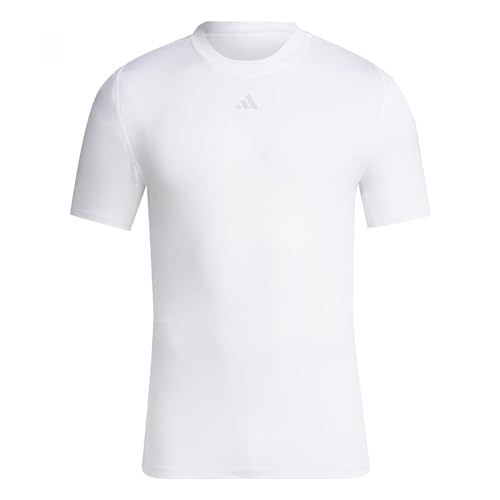 Adidas Mens T-Shirt (Short Sleeve) Techfit Aeroready T-Shirt, White, IA1159, XL von adidas