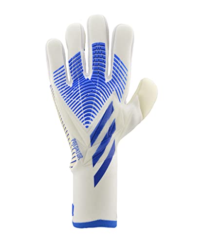 adidas Unisex-Adult Goalkeeper Gloves Pred Gl Pro, White/Hirblu, H62418, 11 EU von adidas