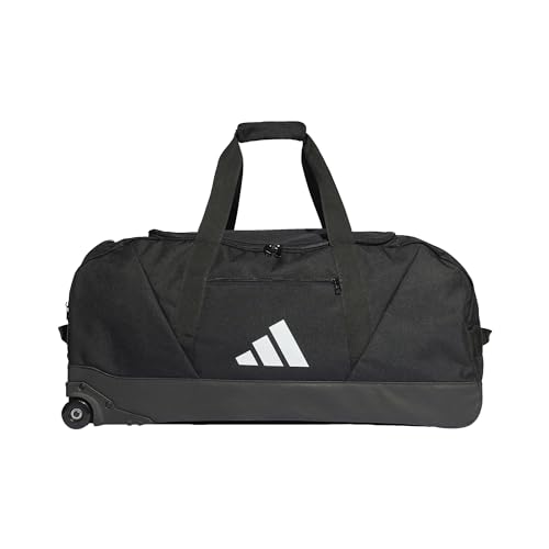 Adidas Unisex Duffel with Wheels Tiro League Trolley Team Bag Extra Large, Schwarz/Weiß, HS9756, NS von adidas