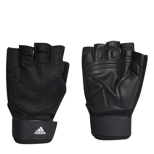adidas Unisex Gloves Aeroready Training Wrist Support Gloves, Black/White, HA5555, Size XS von adidas