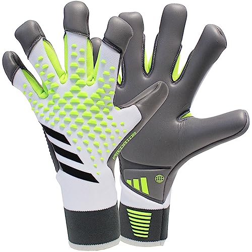 Adidas Unisex Goalkeeper Gloves (W/O Fingersave) Pred Gl Pro Hyb, White/Lucid Lemon/Black, IA0856, 10- von adidas