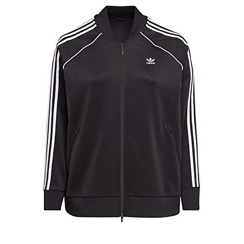 Adidas Women's SST Tracktop PB Sweatshirt, Black/White, 3X von adidas