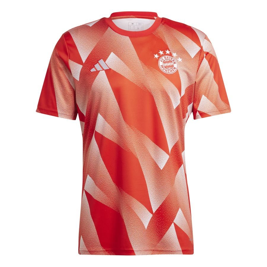 Bayern München Training T-Shirt Pre Match - Rot/Weiß von adidas