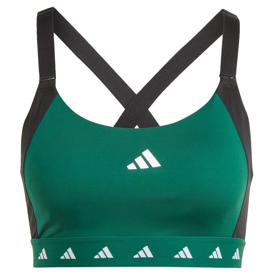 adidas Sport BH power Impact Techfit - Grün/Weiß/Schwarz Damen von adidas