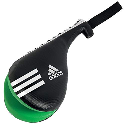 adidas Double Target Kicking Paddle Kicking Mitt - Black Green - X-Small von adidas