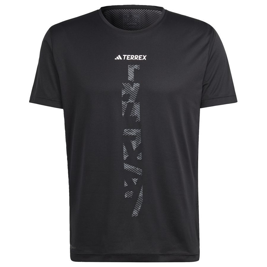 adidas Lauf T-Shirt Terrex Agravic Trail - Schwarz von adidas