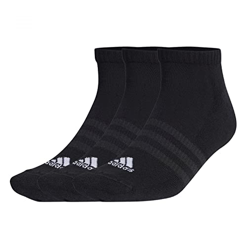 adidas Unisex Cushioned Sportswear 3 Pairs Sneaker-Socken, Black/White, S von adidas