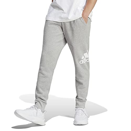 Adidas, Essentials French Terry Tapered Cuff Logo, Jogginghose, Mittelgraues Heather, L, Mann von adidas