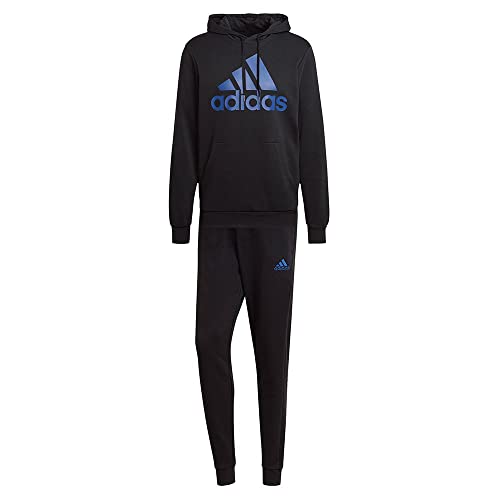 Adidas, M Bl Ft Hd Ts, Trainingsanzug, Black/Team Royal Blue, 12, Mann von adidas