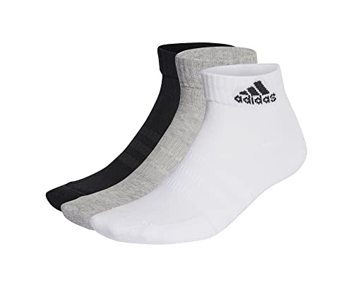 Adidas, Think Linear Set Di 4, Socken, Mittel Graue /Weiß/Schwarz, L, Unisex-Adult von adidas