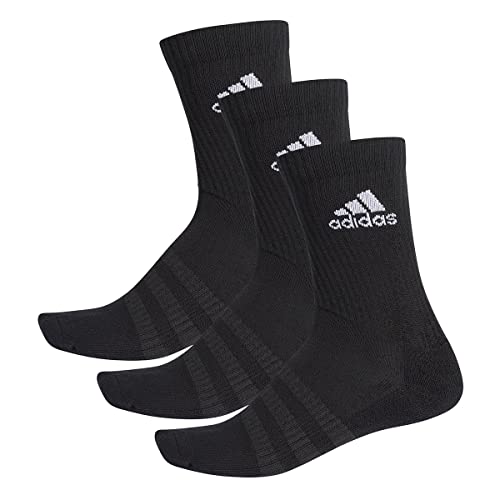 adidas 3 Paar Cushion Crew Socken, Schwarz / Weiß, S von adidas