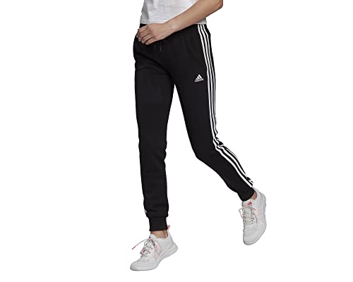 adidas Womens 3-Streifen French Terry C Pants, Black/White, S von adidas