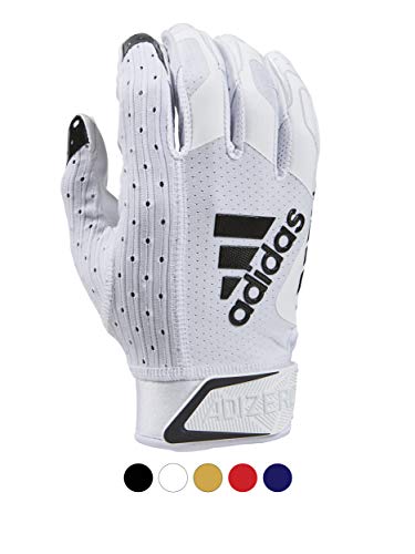 adidas Adizero 9.0 Erwachsene Fußballhandschuhe 3XL, Weiß/Schwarz - Empfänger-Handschuhe mit zusätzlichem Grip von adidas