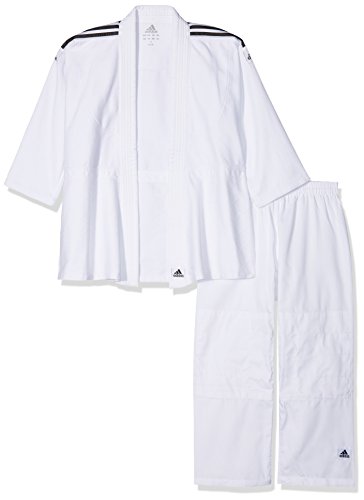 adidas Anzug Judo Uniform Club, brilliant Black/white, 140, J350 von adidas