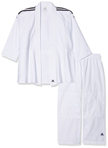 adidas Anzug Judo Uniform Club, brilliant Black/white, 170, J350 von adidas