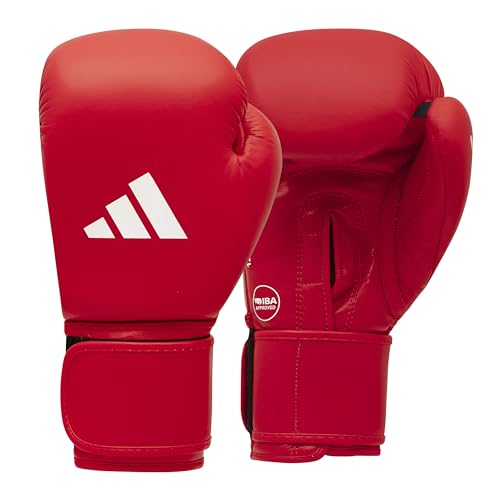 adidas Approved Competition Boxing Gloves AIBA zugelassene Wettkampf-Boxhandschuhe, rot, 283,5 g (10 oz) von adidas