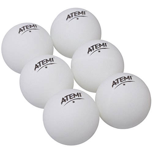 adidas Atemi Norm Tischtennis Ping Pong Bälle (6er Packung) Indoor/Outdoor | Standard 40mm Tischtennis-Set | Verbessert in Abprall, Rundheit, Härte | Orange oder Weiß (Weiß) von meteor