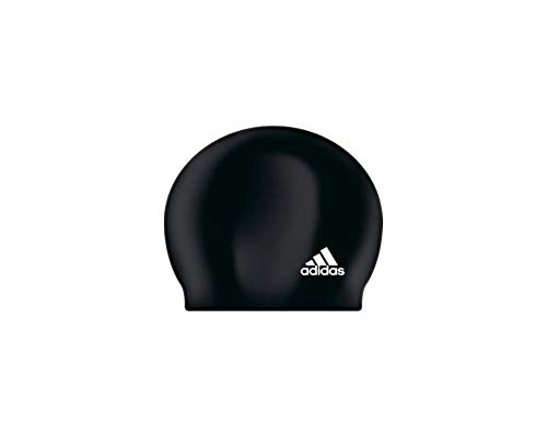 adidas Badekappe Silikon Logo, Black/White, One Size von adidas