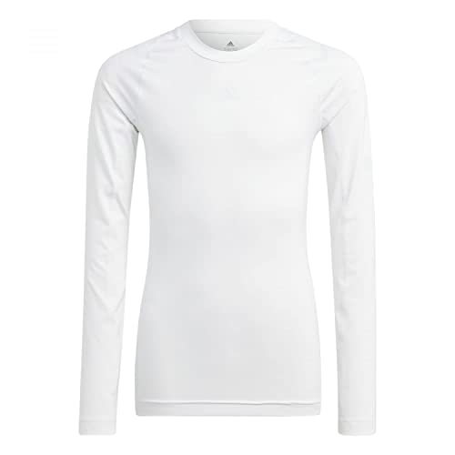 Adidas Boys T-Shirt (Long Sleeve) Techfit Aeroready Long-Sleeve Top, White, IA1214, 164 von adidas