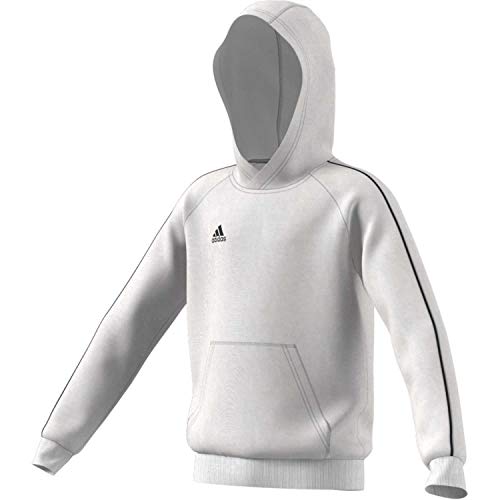adidas Mens Core18 Hoody Hooded Sweatshirt, White, 2XL von adidas