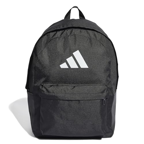 adidas Unisex Classic 3BARS Backpack, Black / White, One Size von adidas