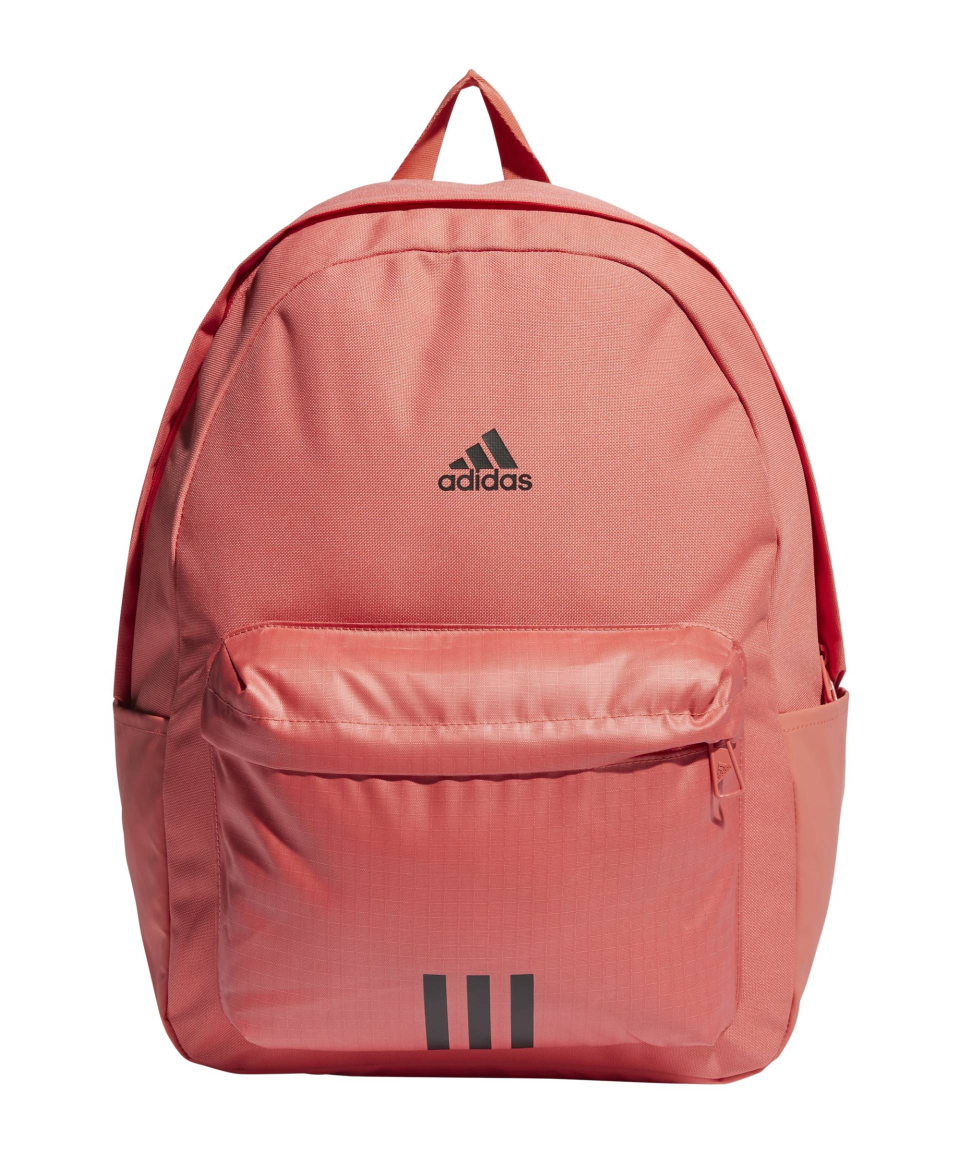 adidas Classic BOS 3-Stripes Rucksack Rot von adidas