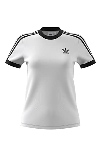 adidas Damen 3-streifen Trainingsshirt, Weiß, Einheitsgröße EU von adidas