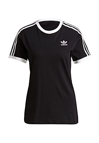 adidas Damen 3-stripes T Shirt, Schwarz, 32 EU von adidas