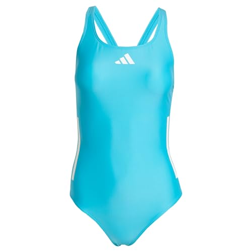 adidas Damen 3 Stripes C-Back Swimsuit, Black/White, 44 von adidas