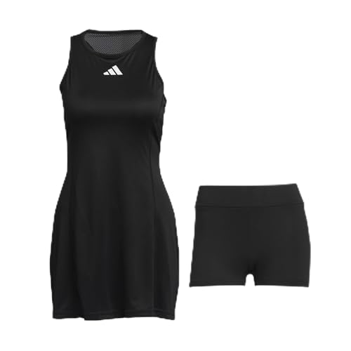 adidas Women's Club Tennis Dress Kleid, Black, S Tall von adidas