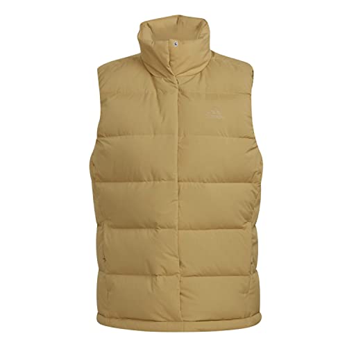 adidas Damen Helionic Daunenjacke, Golden Beige, M von adidas