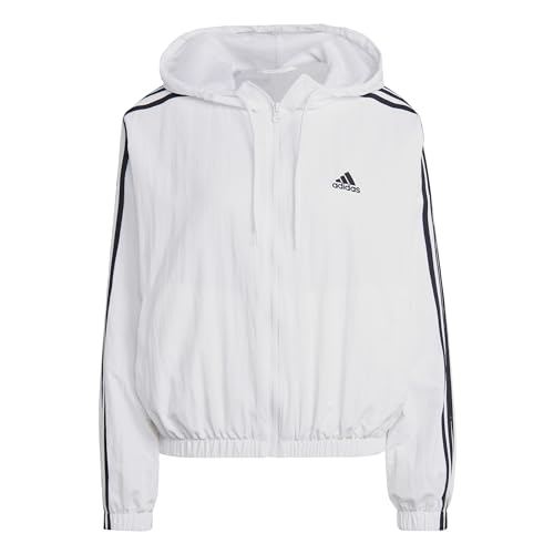 Adidas Damen Windbreaker Jacke, weiß/schwarz, XXS von adidas