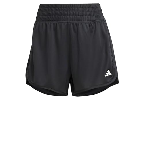 adidas Women's Pacer Essentials Knit High-Rise Shorts Lässige, Black, XL 5 inch von adidas