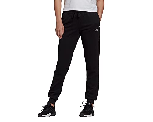 adidas Damen Essentials French Terry Logo Pants, Black/White, XS EU von adidas