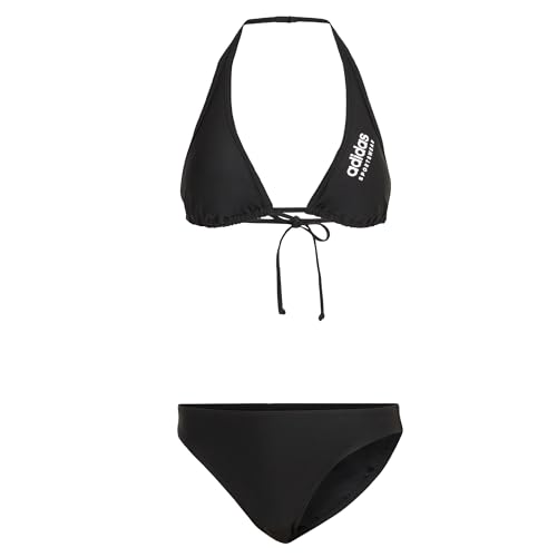 adidas Women's Halterneck Bikini Badeanzug, Black, S von adidas