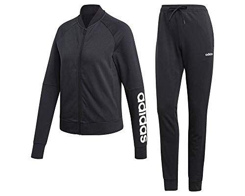 adidas Damen New Cotton Mark Trainingsanzug, Negro/Negro/Blanco, XL von adidas
