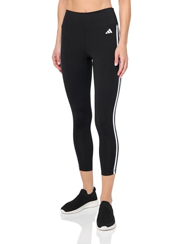 adidas Damen Train Essentials 3-Stripes High-Waisted 7/8 Leggings, Black, S von adidas