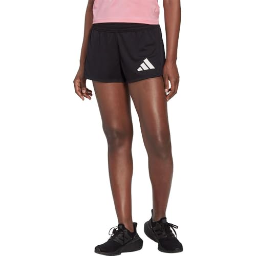 adidas Damen Pacer 3-Bar Shorts, Black/White, S von adidas